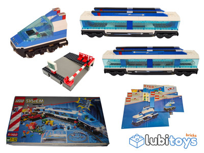Lego  Eisenbahn 9V TRAIN 4560/1 SET Passagierzug Lok Waggon Station ENGINE ZUG