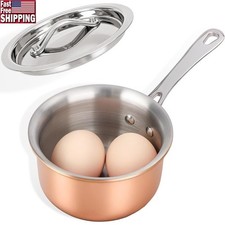 Mini 3-Ply Stainless Steel Sauce Pan Butter Warmer Small Pot Melting Cooking New