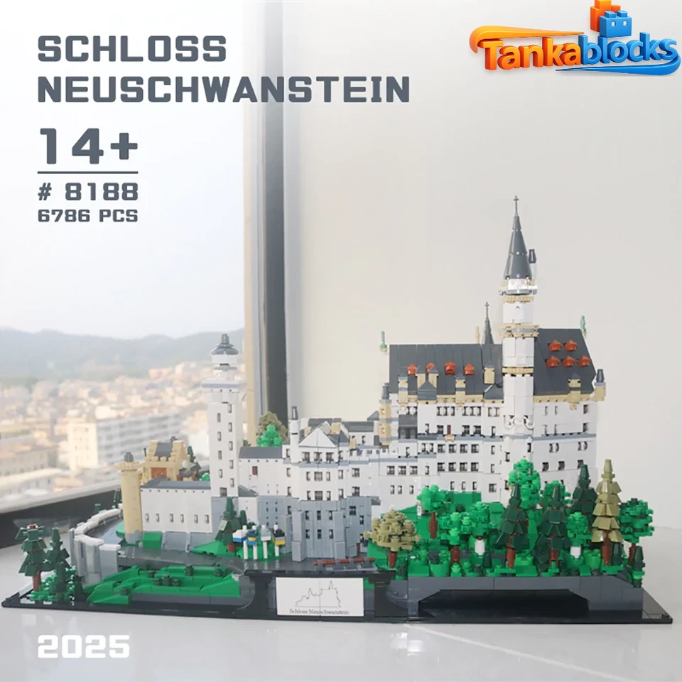 MOC Schloss Neuschwanstein Castle Building Blocks Set 6786 pcs Christmas gift - Image 4 of 4
