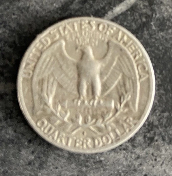 1963 Silver Quarter Washington Coin - Image 2 of 2