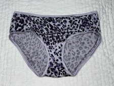 Vintage Victoria's Secret Silky Smooth Satin Fabulous Light Purple Panty Large