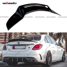 R STYLE HIGHKICK GLOSS BLACK TRUNK SPOILER FOR 15-21 MERCEDES BENZ W205 C43 C63