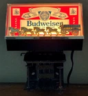 Vtg Budweiser King of Beers Clydesdales Cash Register Topper Light w/ Bracket