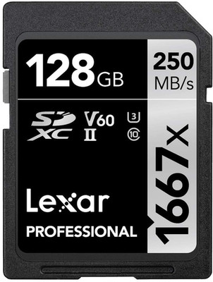 Lexar Professional 1667X SD Karte 128GB, Speicherkarte SDXC UHS-II, Bis Zu 250 M