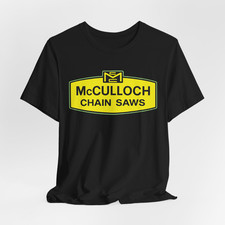 Funny McCulloch Chainsaw Logo Workwear Unisex T-Shirt S  5XL