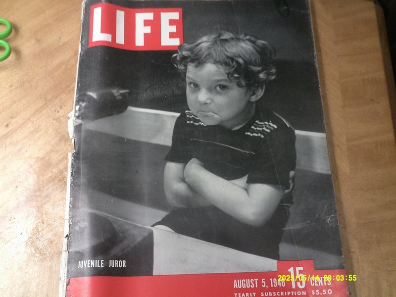 2 Life Magazines-08/05/1946-Unique Ads & 04/07/1958 Sugar Ray Beats Basilio