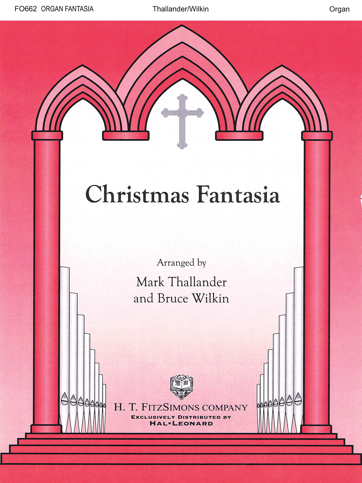 Christmas Fantasia for Organ Solo Christian Sheet Music Mark Thallander Book