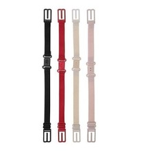 4pcs Women Elastic Band Non-Slip Adjustable Bra Straps Holder with Buckle