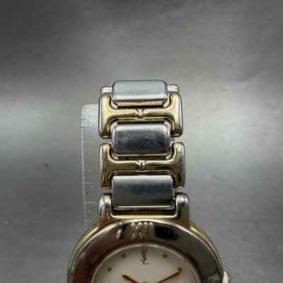 Yves Saint Laurent Watch Women 24mm White Dial Two Tone  display picture 2