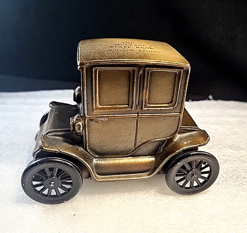Vtg Banthrico 1910 Baker Electric Car Diecast Bank Mulvane State Bank, KS-No Key