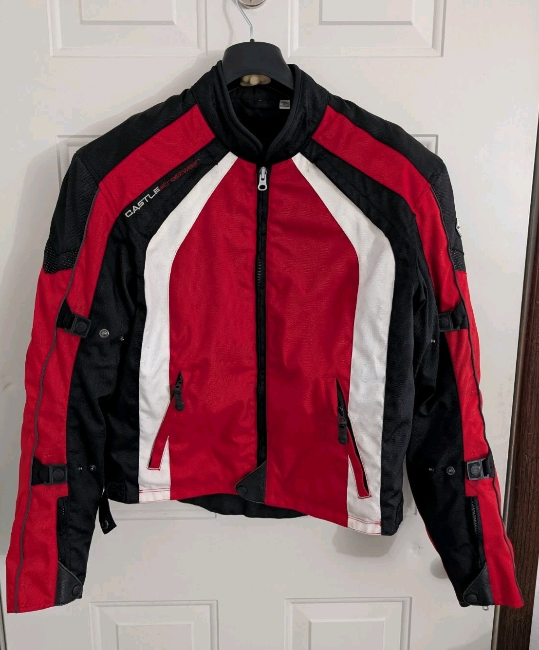Castle Streetwear Moto Racing Jacket Shoulder Elbow A… - Gem