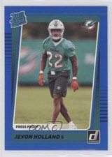 2021 Panini Donruss Rated Rookie Press Proof Blue Jevon Holland #348 17wc
