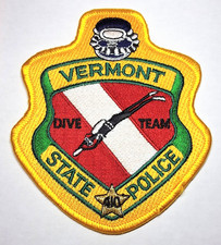 Vermont State Police Dive Team Patch - FREE Tracked US Shipping!