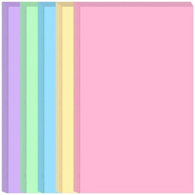 8.5'' x 14'' Colored Copy & Print Paper - 50 Sheets/100 Pages 5 Colors Rainbow ...