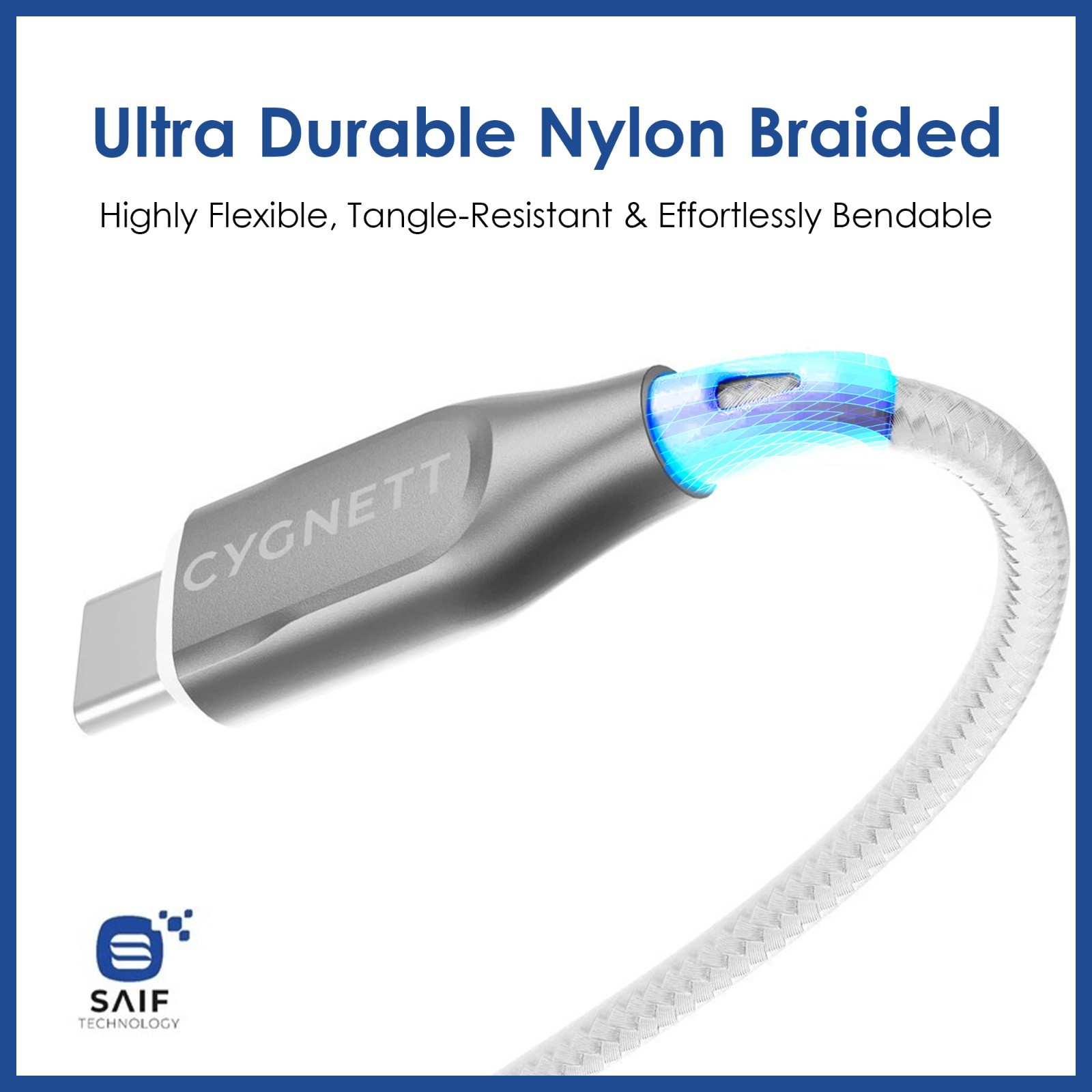 Cygnett iPhone Fast Charging Lightning Cable to USB-C, MFi Certified (2m, White) — image 3