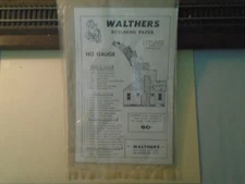 WALTHERS BUILDING PAPER #V167 -RED BRICK WITH YELLOW IN HO SCALE