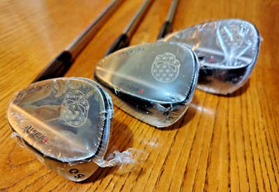 NEW YAMATO YM-1 RH WEDGE SET 50,54,58 STEEL WEDGE FLEX MILLED FACE