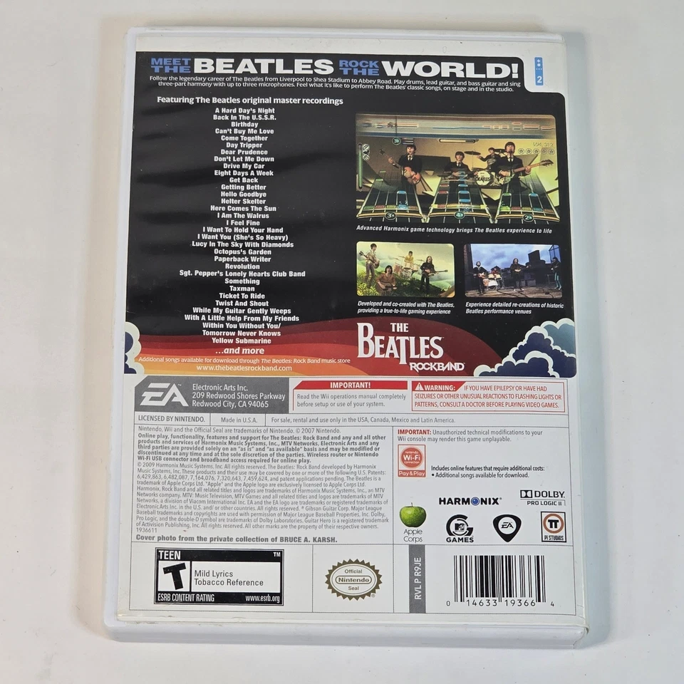 Videojuego The Beatles Rockband - Nintendo Wii - Juego basado en música Foto 4 de 4