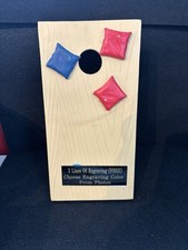 4  X 8  X 2  Cornhole Resin Trophy