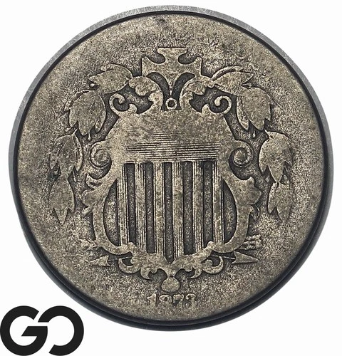 1873-P Shield Nickel — photo from the most recent tracked eBay sale