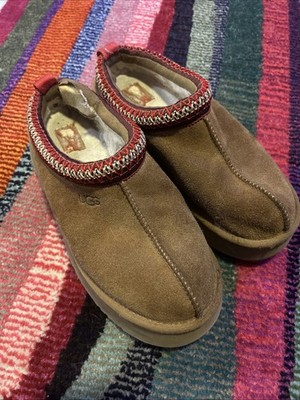 Ugg Tasman Platform Chestnut Slippers