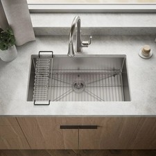 Kohler K-5285-NA Strive 32" Single Basin Undermount 16-Gauge Stainless Steel Kit