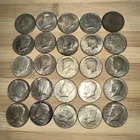 Lot Of 25 Kennedy Half Dollars - 1964-1969 90% Silver