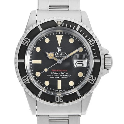 ROLEX SUBMARINER Date Red Sub Caliber 1570 Mark Dial 1680 Black 30 Number 