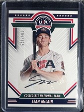 McLain, Sean - 2022 USA Baseball Stars & Stripes - Autograph - 109/125 - INV