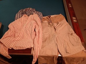 Lot Vintage Abercrombie Shorts Pants Shirts Cargo Y2K 90s Skater JNCO style 34