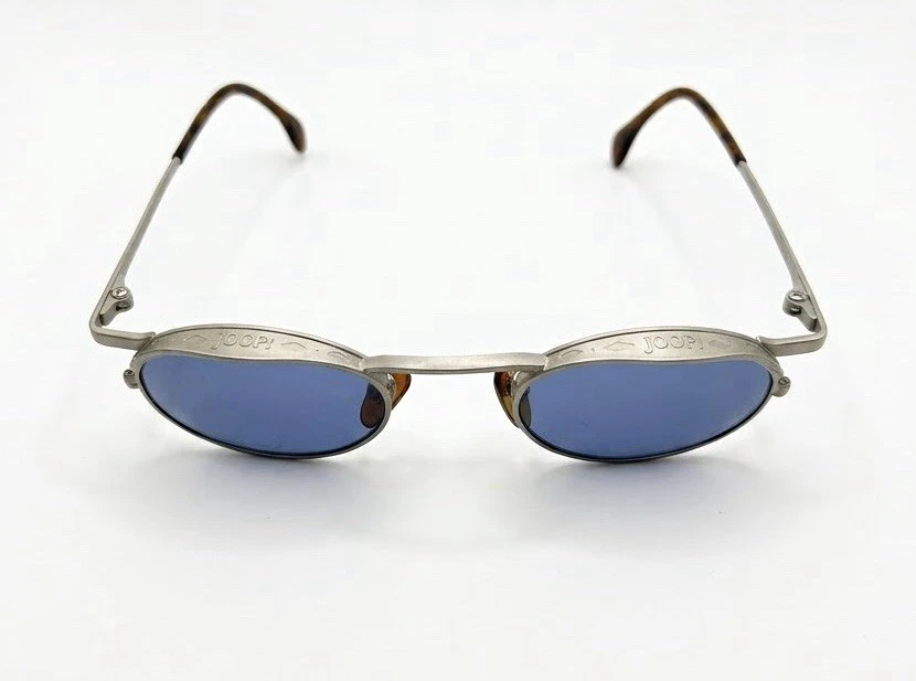 JOOP! Sonnenbrille 8749 Vintage 1990er Silber Blau FMG mit Original Etui