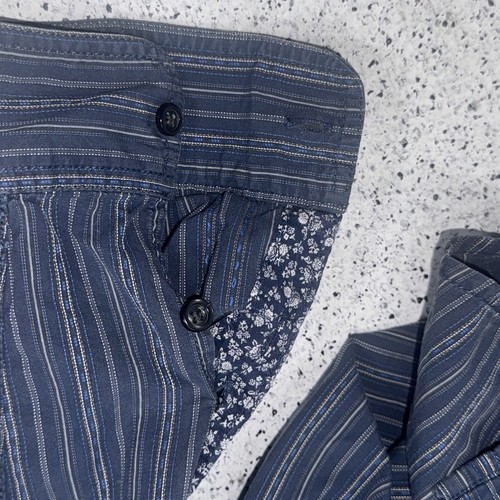 White Stuff Mens Slim Fit Blue Striped Long Sleeve Shirt Size XL - Photo 10/10