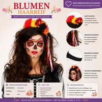 Haarreif - Tag Der Toten Halloween Karneval