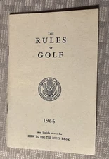 THE RULES OF GOLF 1966 USGA BOOKLET