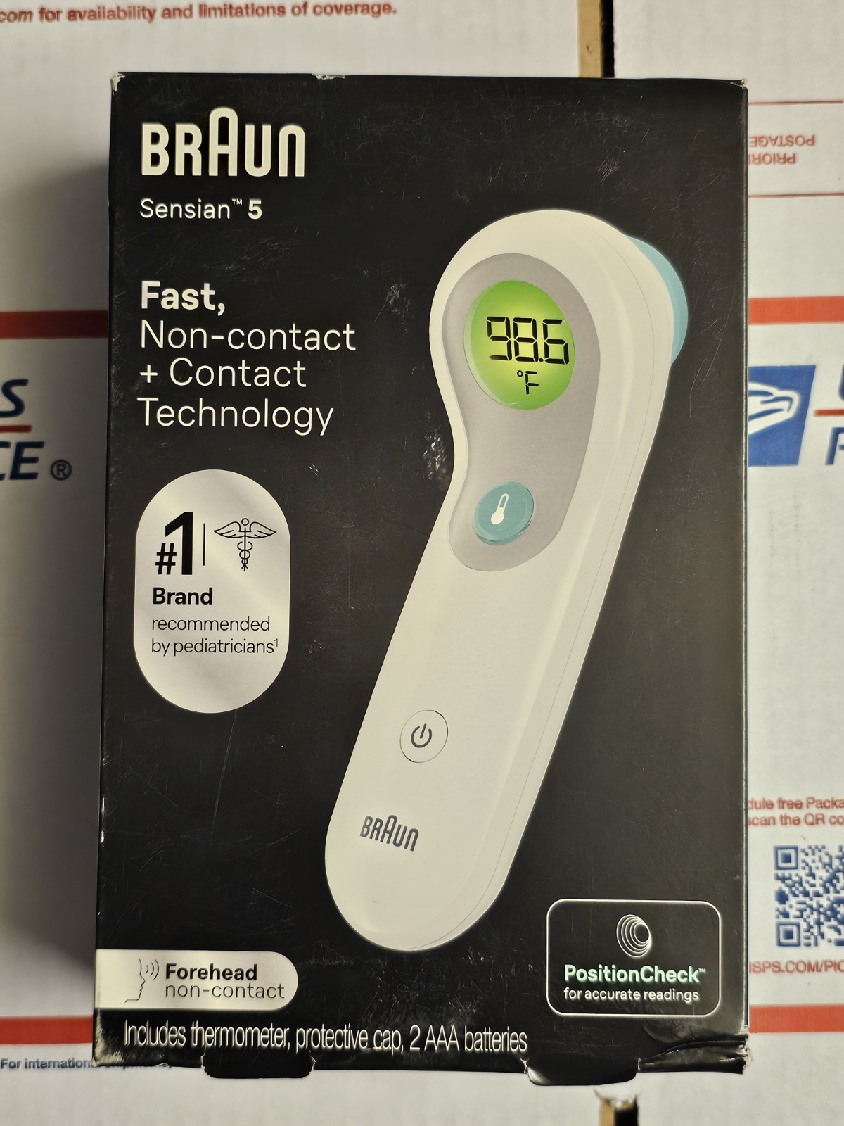 Brand New Braun BNT300 No Touch Forehead Digital Thermometer Sensian 5