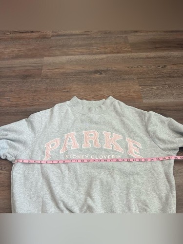 Rare Parke x Stoney Clover Heritage Mockneck Sweatshirt L/XL Lounge Pink Grey - Bild 8 von 9