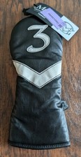 Maxfli Vintage Collection 3 Fairway Golf Club Soft Lining Headcover Black/White
