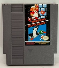 Super Mario Bros Duck Hunt Nintendo NES 1985 Game Cartridge