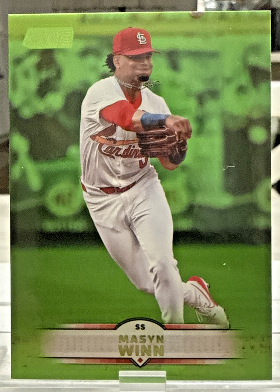 2025 Topps Stadium Club Lime Green Parallel Masyn Winn #183 - St Louis Cardinals