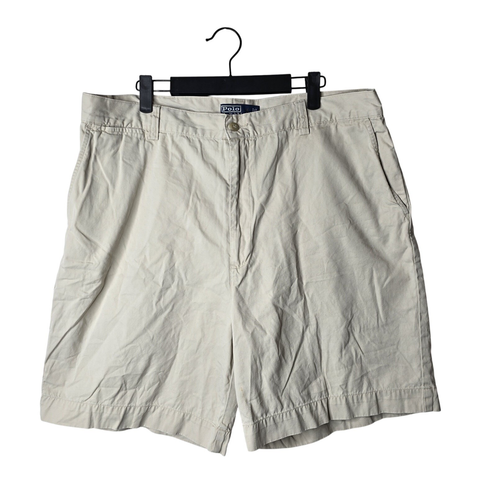 Vintage Polo Ralph Lauren Mens Beige Cotton Casual Chino Shorts