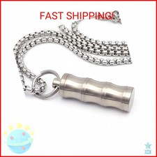 Titanium Small Pill Box Titanium Pill Case Necklace Nitro Mini Waterproof Keycha