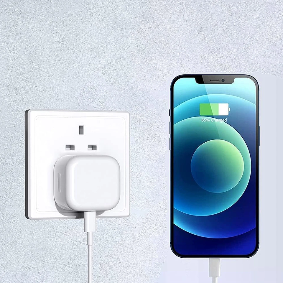 Für iPhone 13 12 Pro Max Mini UK Stecker PD 20W USB-C Typ C Schnellladeadapter - Bild 4 von 4