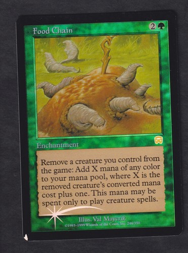 Magic MTG - Food Chain - Masques de Mercadia - PLAYED - EN - FOIL | eBay