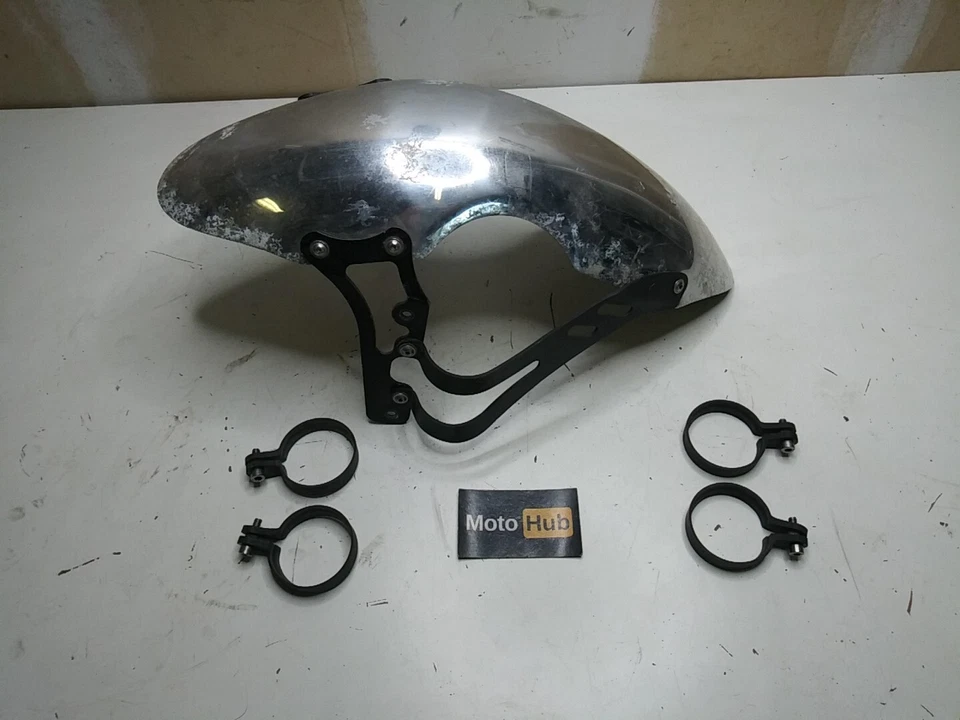 Triumph Speed Triple 955i 1999 guardabarros delantero de metal guardabarros guardabarros Foto 2 de 4