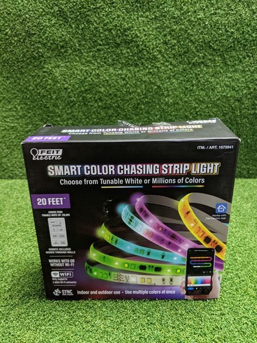 Feit Electric - 20 Feet Smart Color LED Chasing Strip Light (New And Sealed)