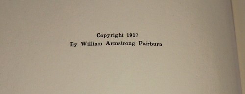 1917 'MENTALITY AND FREEDOM' BY WILLIAM ARMSTRONG FAIRBURN *SIGNED BY AUTHOR* - Foto 4 di 7