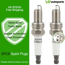 2x Iridium & Platinum Spark Plugs For Fiat 500 2012-2017 Chevrolet Spark 13-15