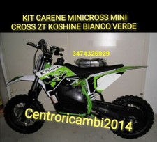 KIT CARENE MINICROSS MINI CROSS 2T KOSHINE  BIANCA VERDE 