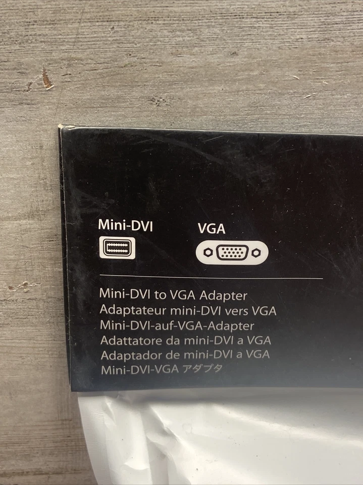 NEW - Genuine Apple Mini-DVI to VGA Adapter M9320G/A - Image 4 of 4
