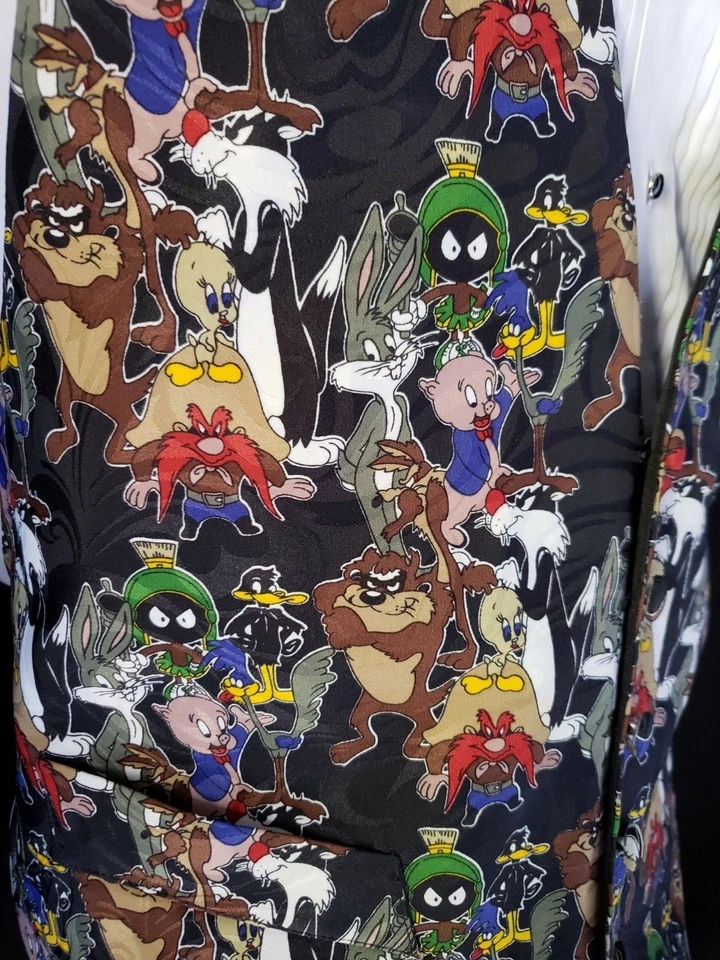 Yosemite Sam Road Runner Taz Bugs Daffy Sylvester Tweety Porky Tuxedo Vest Bow - Image 3 of 4